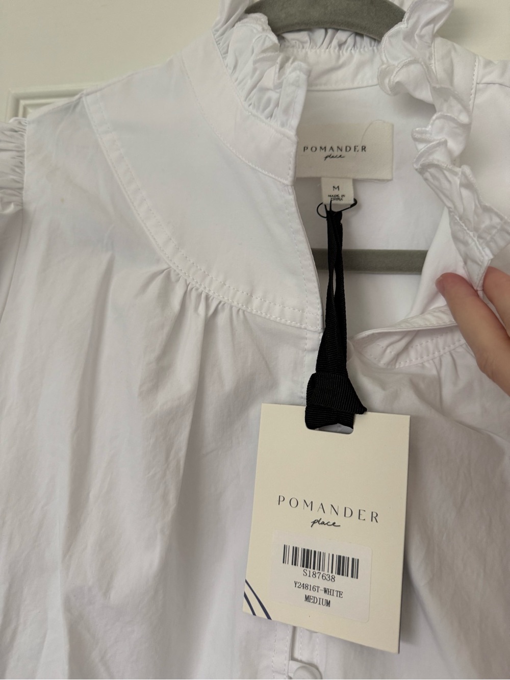Tuckernuck Pomander Place White Ruffle-Trim Tiered  Dress - Picture 3 of 3